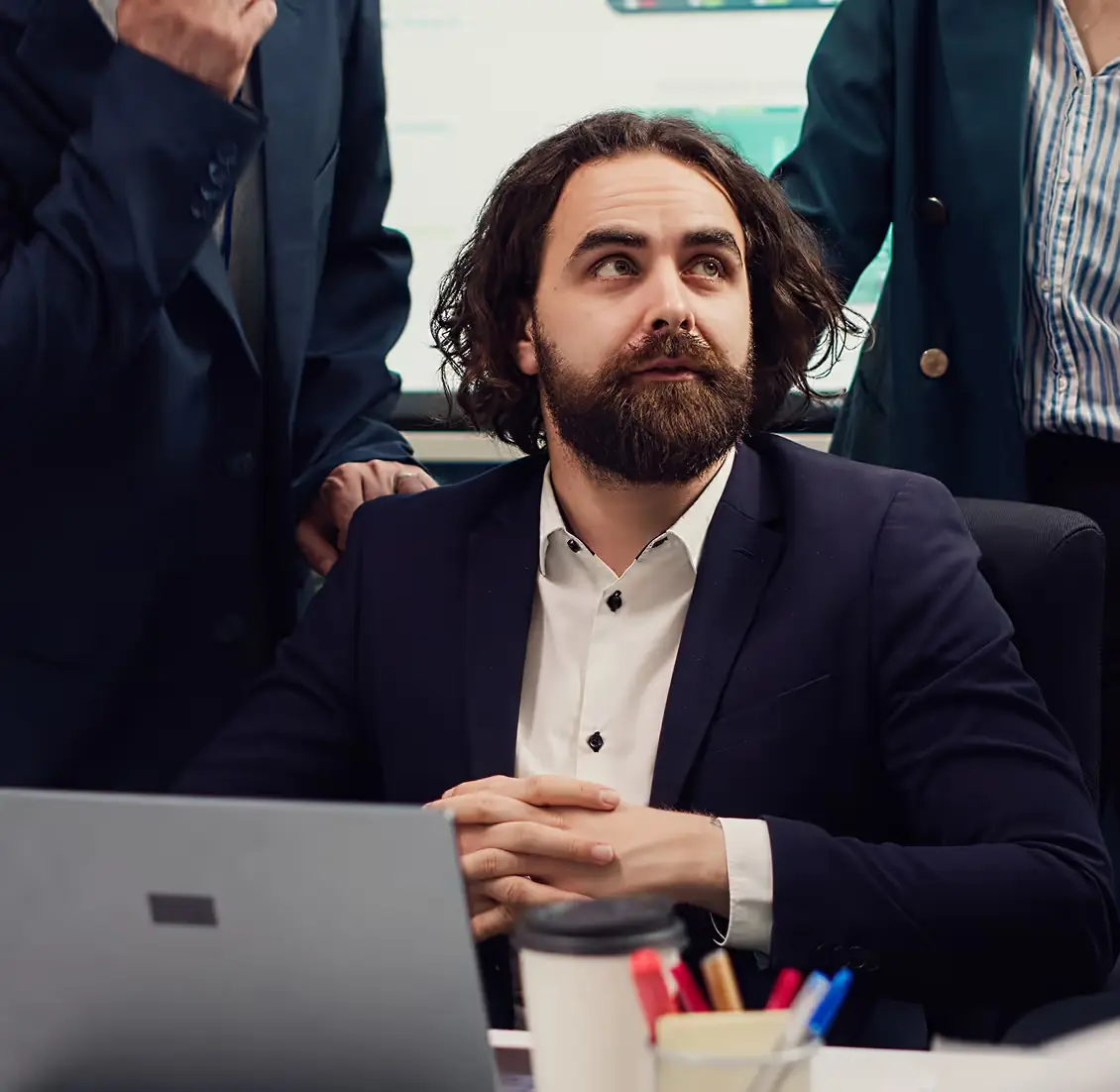 Professional in a meeting with colleagues